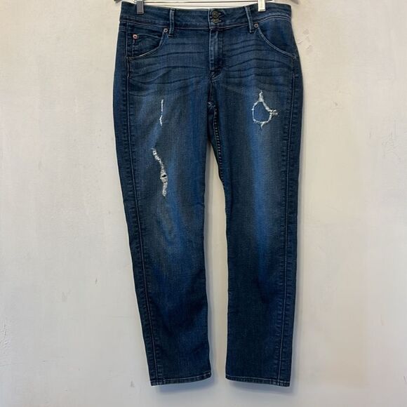 Hudson distressed denim ankle jeans Size 30 EUC - Picture 2 of 12